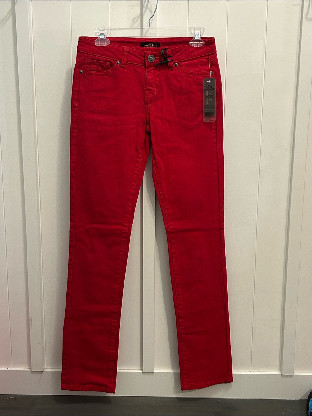 Jordache Women's Bright Red Skinny Jeans